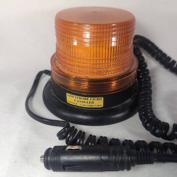 LED Strobe Light CAX45-LED E-330AM Amber Beacon Truck Magnetic Safety Ching Mars - Picture 1 of 12